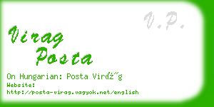 virag posta business card